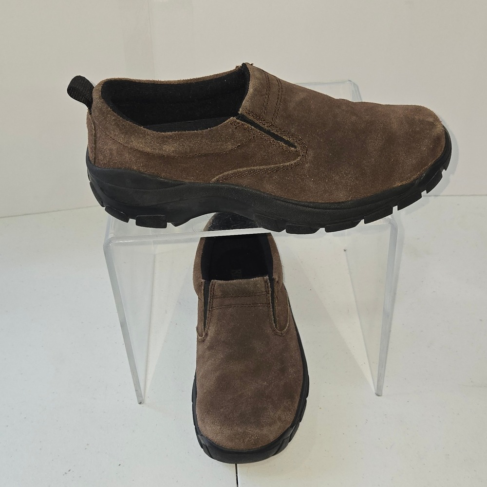 RedHead Mens Brown Suede Leather Slip On Shoes Loafers Size 8M AC545